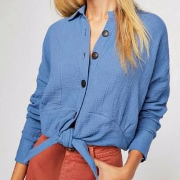 Free People Tops - Women's Free People Sunstreak Tie Front -XS/S